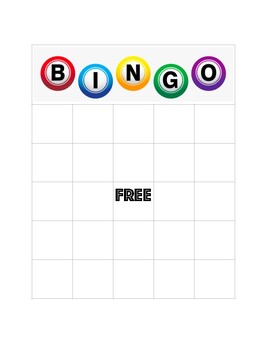 After Covid-19 Shutdown Back to School Bingo Game by Choral Seas