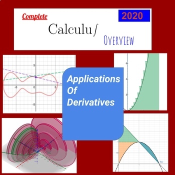 Preview of 2020 Calculus Review: Applications of Derivatives