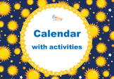 Calendar with Activities for the whole year