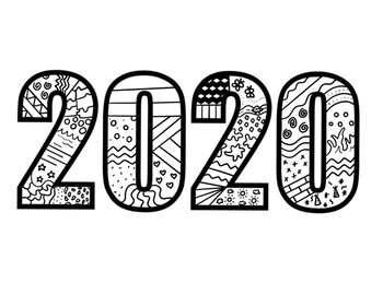 2020 Coloring Pages Free - boringpop.com