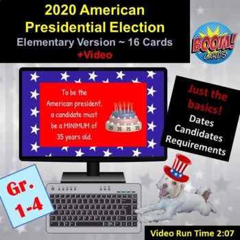 Preview of 2020 Election | Boom Cards | American Presidential Election | Elementary | Video