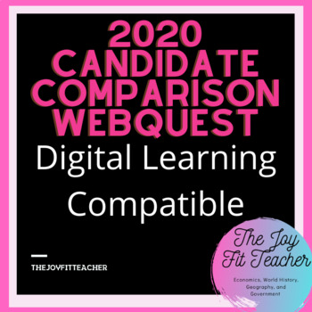 Preview of 2020 Election Candidate Comparison - Digital learning compatible 