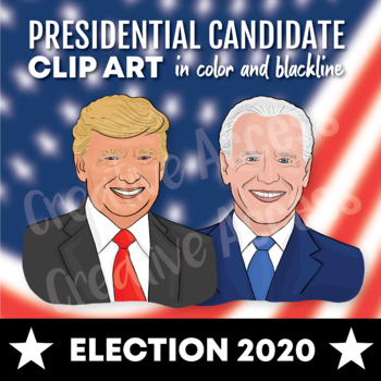Preview of 2024 Election: Realistic Candidate Clip Art of Donald Trump and Joe Biden