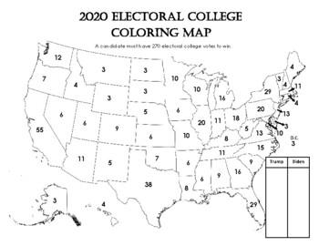Preview of 2020 Electoral College Map Activity / Presidential Election / Government