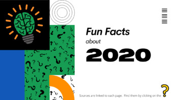 Preview of 2020 Fun Fact Quiz (no political or Covid references) Google Slides