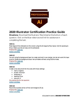 Preview of 2020 Illustrator Certification Practice Guide