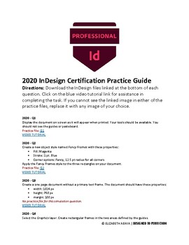 Preview of 2020 InDesign Certification Practice Guide