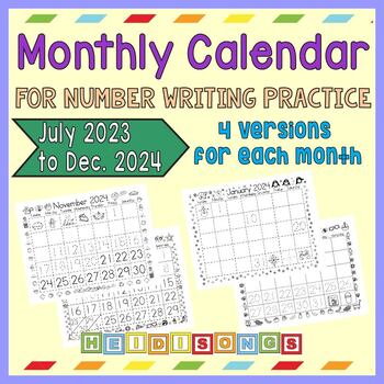 Traceable Monthly Calendar 2024