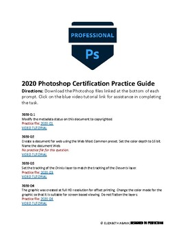Preview of 2020 Photoshop Certification Practice Guide