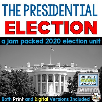 Preview of 2020 Presidential Election | 2020 Election and Voting Unit Print AND Digital