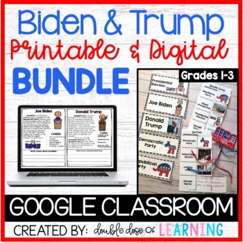 Preview of 2020 Presidential Election: Trump and Biden Digital and Printable BUNDLE