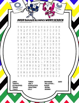 olympics word search teaching resources teachers pay teachers