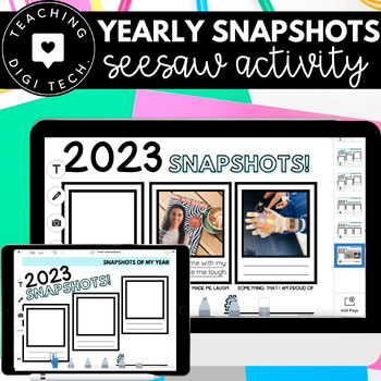 Preview of 2023 End of Year Reflection Seesaw Snapshots Digital Activity Distance Learning