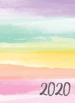 Preview of 2020 Teacher Diary- Summer Brights and Patterns (NSW)