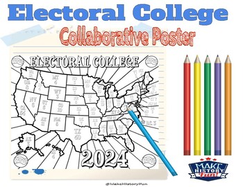 Preview of 2024 U.S. Presidential Election Electoral College Collaborative Poster