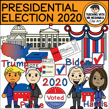 Preview of 2020 US Presidential Election Clip Art - Trump vs Biden [TWMM Clip Art]