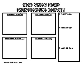 Create that Vision Board: Use This Template of Goal Prompts —  PositivelySTRONG