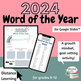 2024 Word of the Year (For Google Slides™) Updated Yearly!