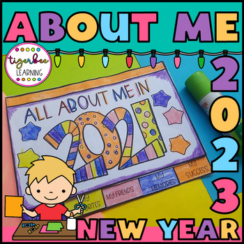 Preview of 2023 about me flip book end of year project
