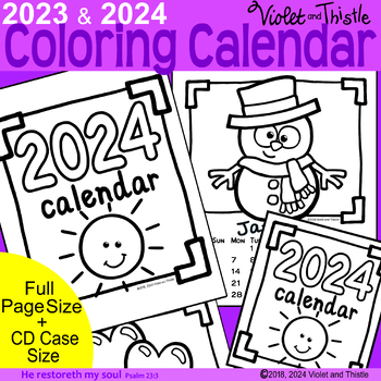 2021 2022 2023 Coloring Calendar Printable To Color Parent Christmas Gift Parent