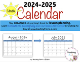 2023-2024 Editable Calendar - Easy to Use and Customize