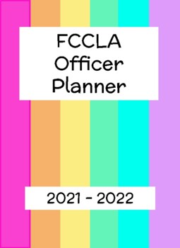 Preview of 2021 - 2022 FCCLA Officer Planner