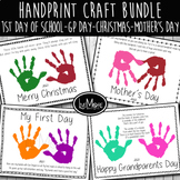 2024 Handprint and Poem Art Craft Bundle - Includes 4 Holidays