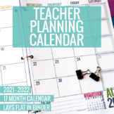 2021-2022 Printable Teacher Planning Calendar Template