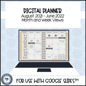 Preview of 2021/2022 School Year Planner for use with Google Slides™