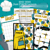 2021-2022 Teacher Lesson Planner-Teal and Gold