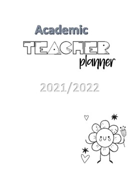 Preview of 2021-2022 Teacher Planner