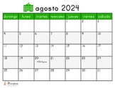 2023-2024 Year Calendar in Spanish!