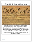 2021 AMSCO APGOV The Constitution: Review Sheets 1-6 (pgs. 3-41)