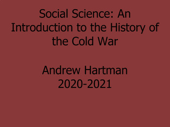 Preview of 2021 Cold War Social Science Section 2 Questions