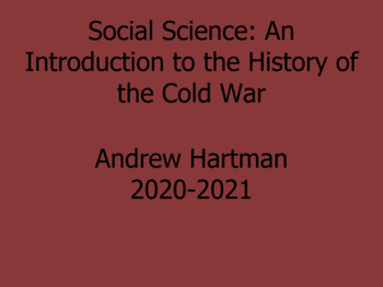 Preview of 2021 Cold War Social Science Section 4 Questions