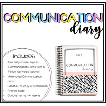 Preview of 2022 Communication Diary