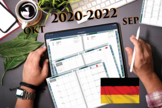 2021 Deutschland Digitaler Tagesplaner, Wöchentliche, Mona