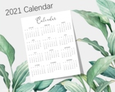2021 Digital Planner Printable Calendar