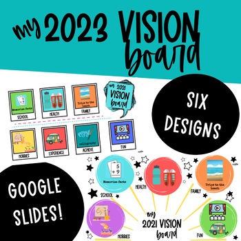 Vision Board Goals Worksheets Teaching Resources Tpt