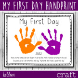 2022 First Day Of Preschool / Pre-K / Kindergarten Handpri