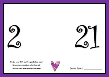 Preview of 2021 Handprint Keepsake Craft