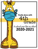 2021 4th, 5th, 6th Grade Memory Book - Distance Learning Edition