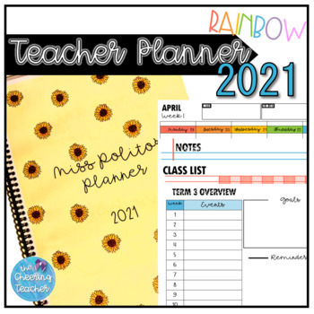 Preview of 2021 Rainbow Teacher Planner
