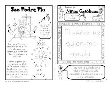 2021 Septiembre Boletín para Niños Católicos by Catholic Kids | TpT