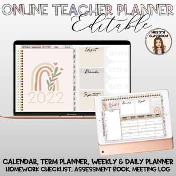 Preview of 2022 Online Teacher Planner