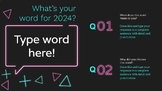 2021 What's Your Word DIGITAL GOOGLE SLIDE