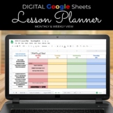 2021 Yearly Lesson Planner | Google Sheets | 100% Editable