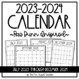 2022 - 2023 Calendar - Rae Dunn Inspired