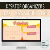 2022 - 2023 Desktop Organizer - Groovy Theme!