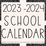 2022-2023 Editable Calendars | Google Slides | Printable |
